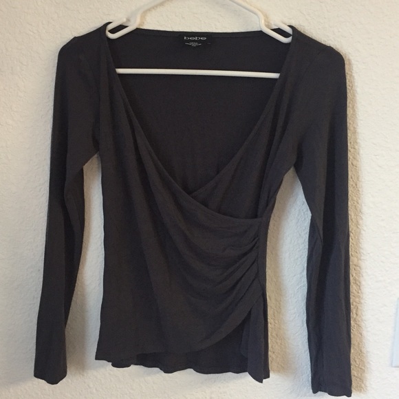 bebe Tops - Bebe Gray Blouse